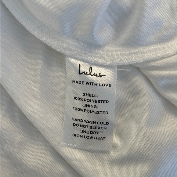 Lulus Cutest Icon White Embroidered Off-the-Shoulder Mini Dress Size Medium - Picture 11 of 12